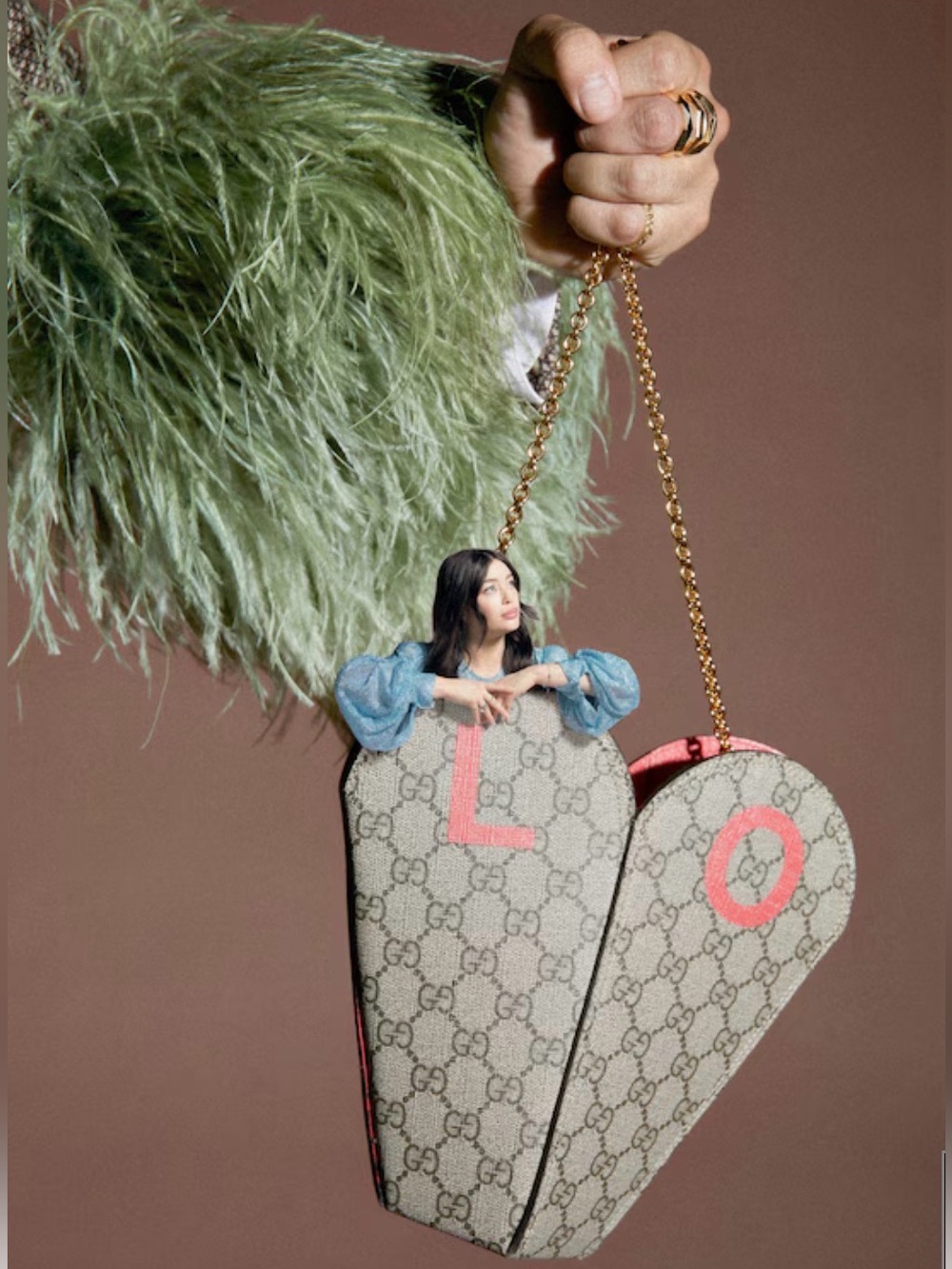 RARE Gucci Valentine’s Day LOVE Heart Bag